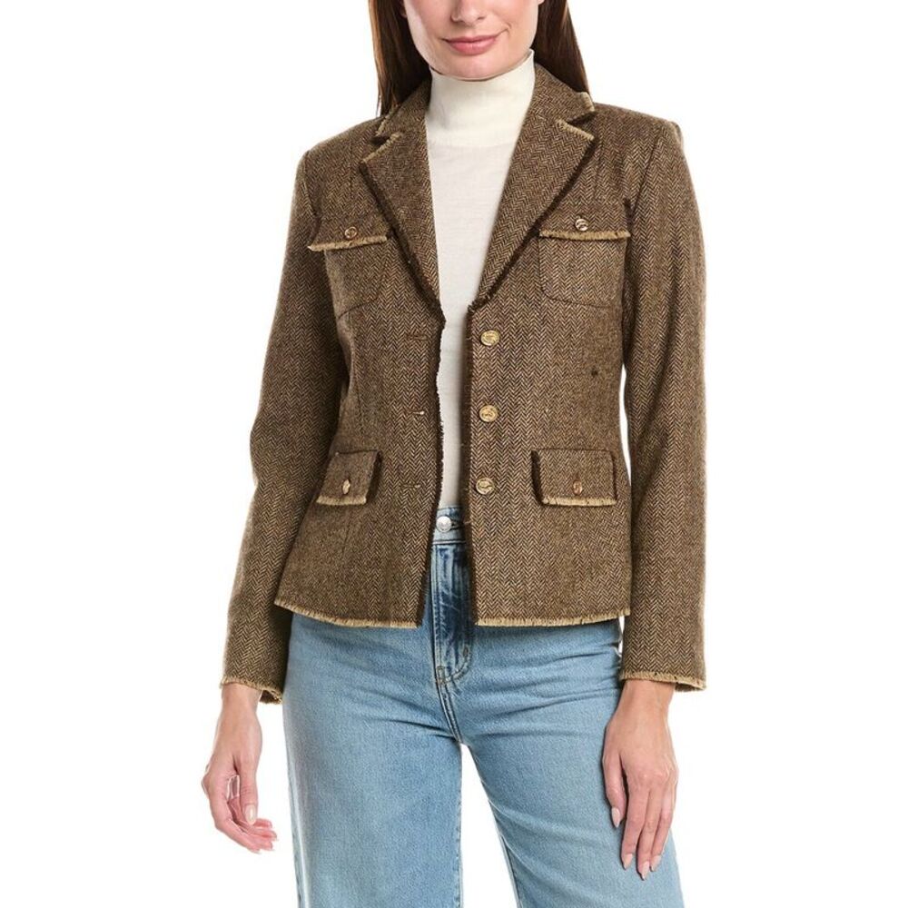 J.Mclaughlin Womens Anwen Jacket, Brown